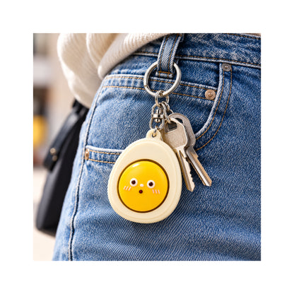 Charm Chumz Yolk Face Clicker Keychain