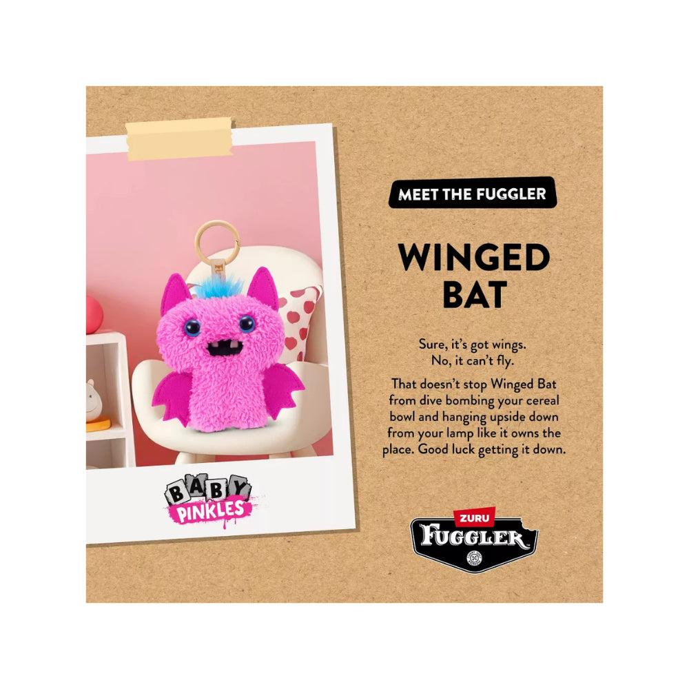 Fuggler Baby Pinkles Winged Bat Stuffed Animal