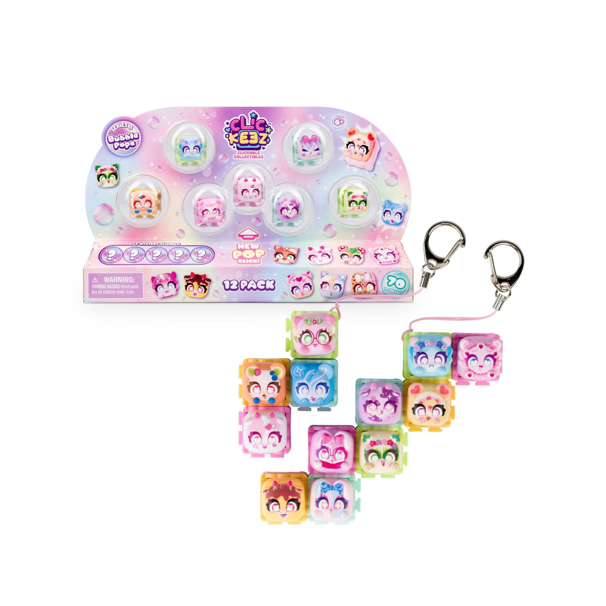 Clickeez Series 3 Bubble Pops 12 Pack - Assorted