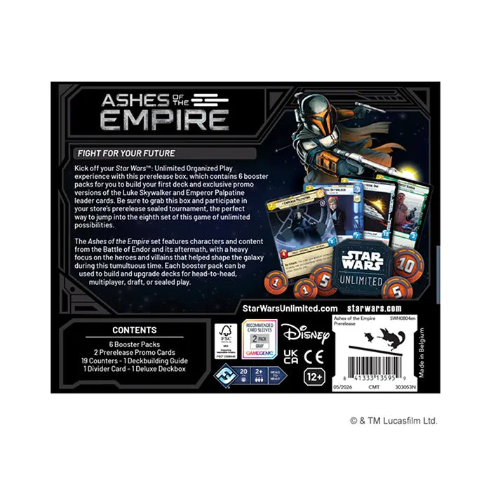 Star Wars: Unlimited - Ashes of the Empire - Prerelease Box