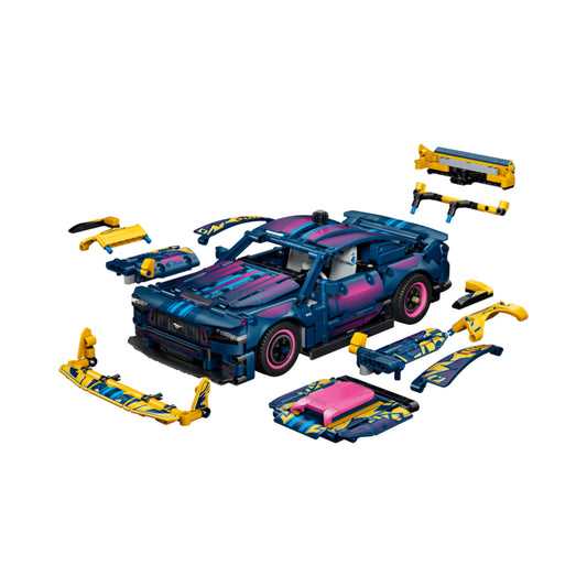 LEGO Technic Custom Garage Ford Mustang GT Car - 973 Pieces