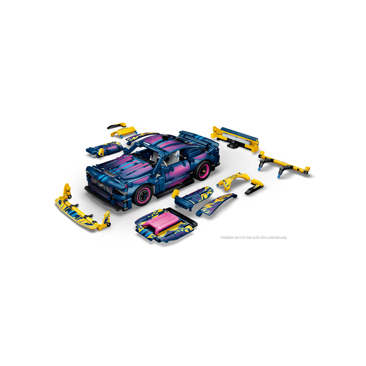 LEGO Technic Custom Garage Ford Mustang GT Car - 973 Pieces