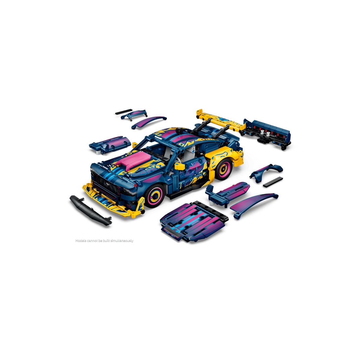 LEGO Technic Custom Garage Ford Mustang GT Car - 973 Pieces