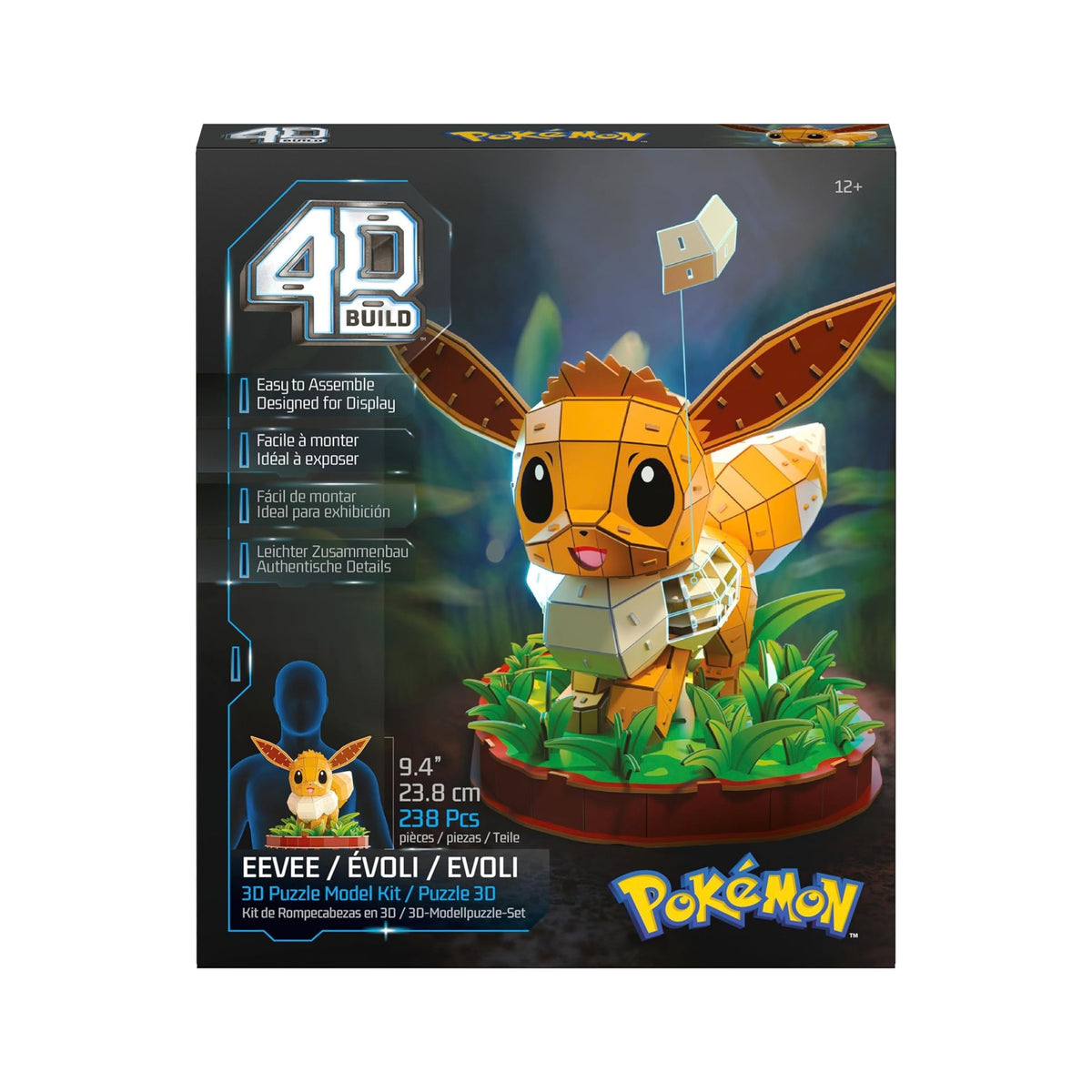 4D Build Pokémon Eevee 3D Puzzle - 238 Pieces