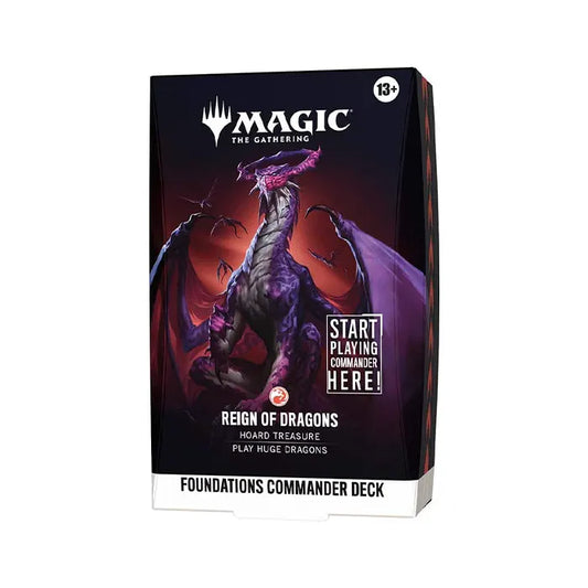 Magic The Gathering: Foundations Commander Deck - Reign of Dragons