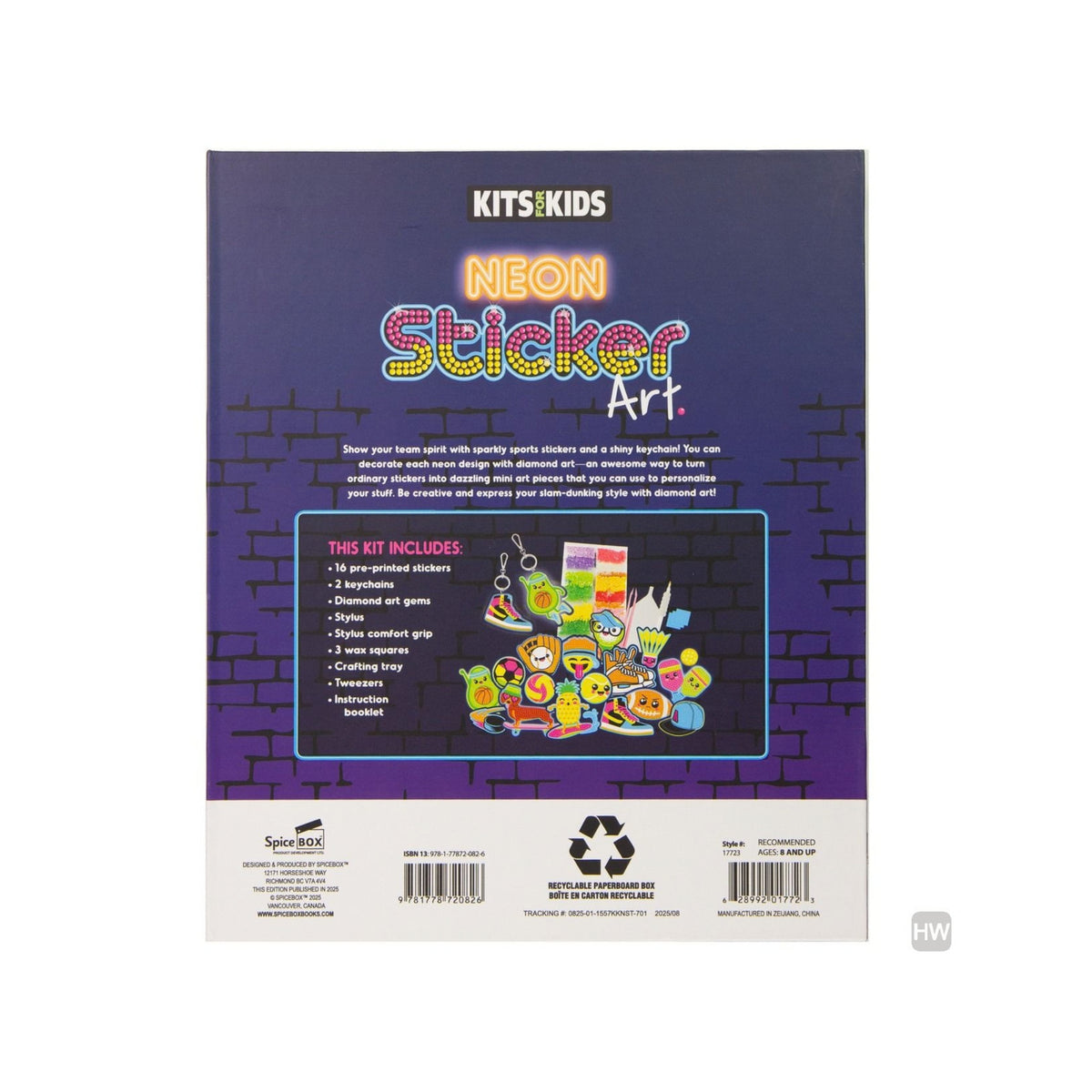 Neon Sticker Art Set - Creative Sticker and keychain