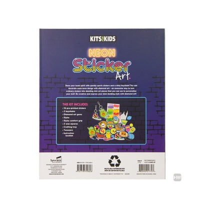 Neon Sticker Art Set - Creative Sticker and keychain