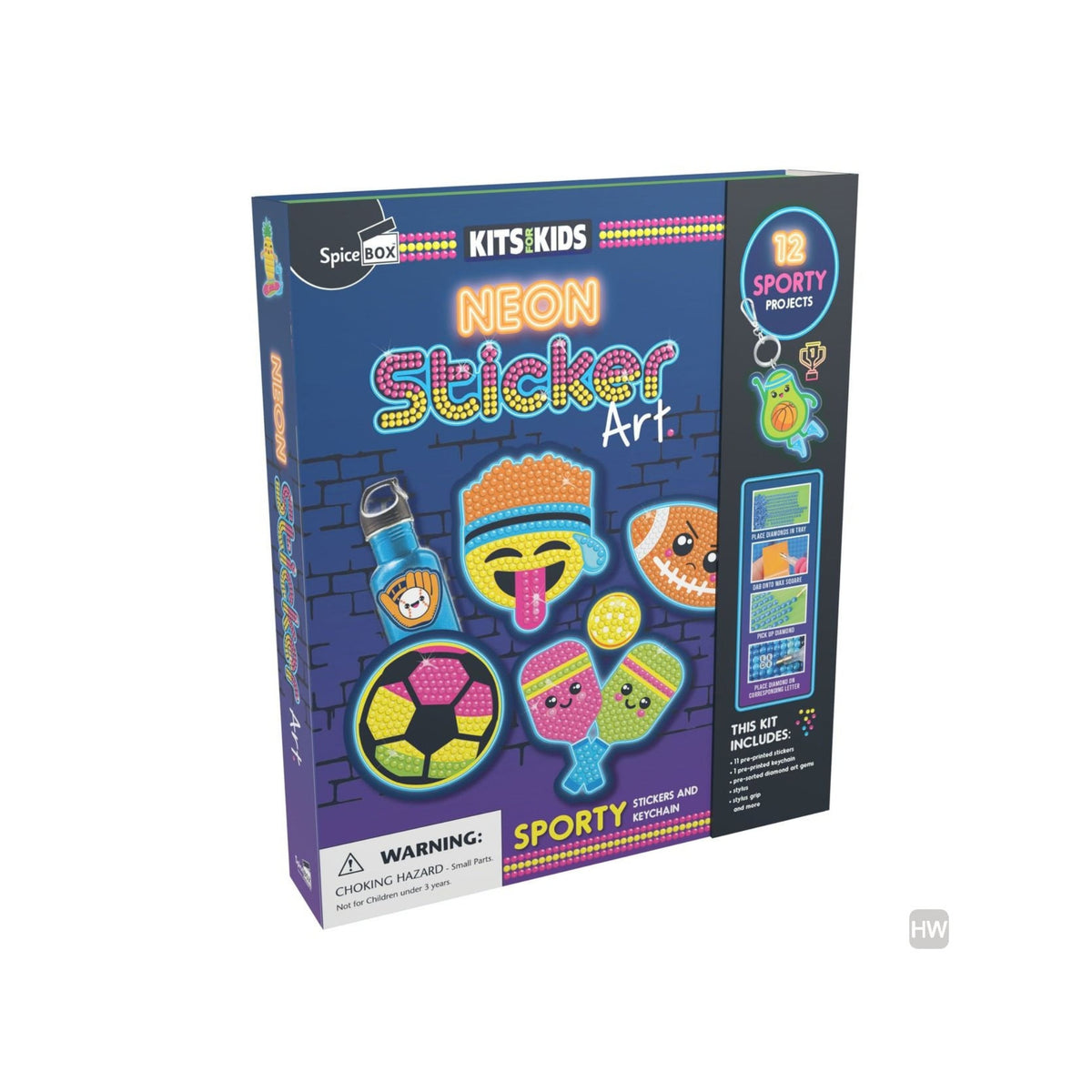 Neon Sticker Art Set - Creative Sticker and keychain