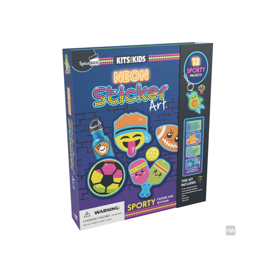 Neon Sticker Art Set - Creative Sticker and keychain