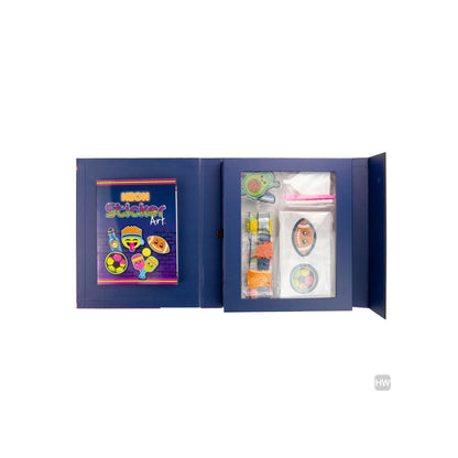 Neon Sticker Art Set - Creative Sticker and keychain