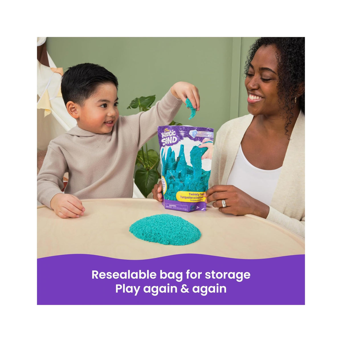 Kinetic Sand Twinkly Teal - 2 lb Bag