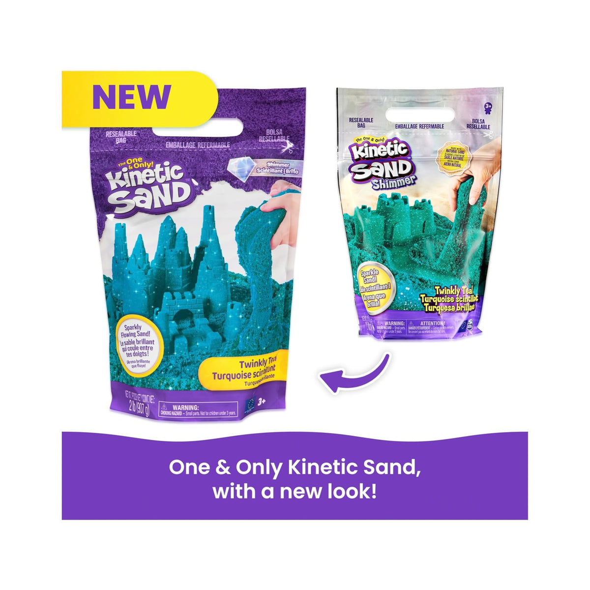 Kinetic Sand Twinkly Teal - 2 lb Bag