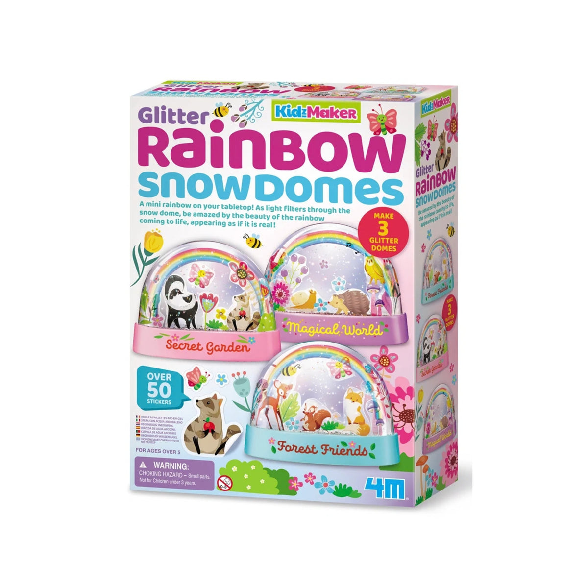 Glitter Rainbow Snow Domes - DIY Craft Kit