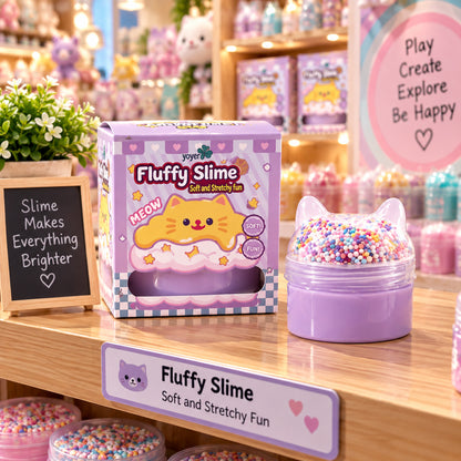 Fluffy Dasheen Purple Slime - Soft Sensory