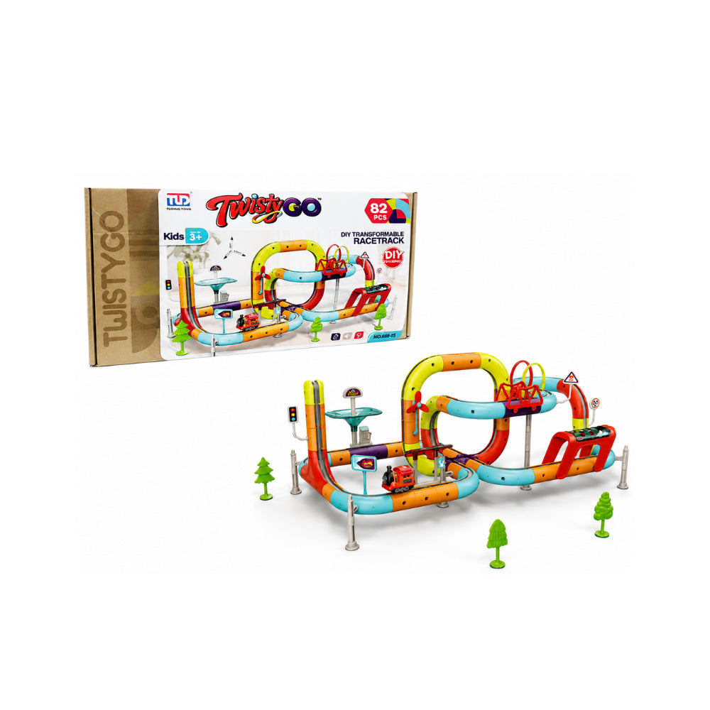 Twisty GO 82- Piece Race Track