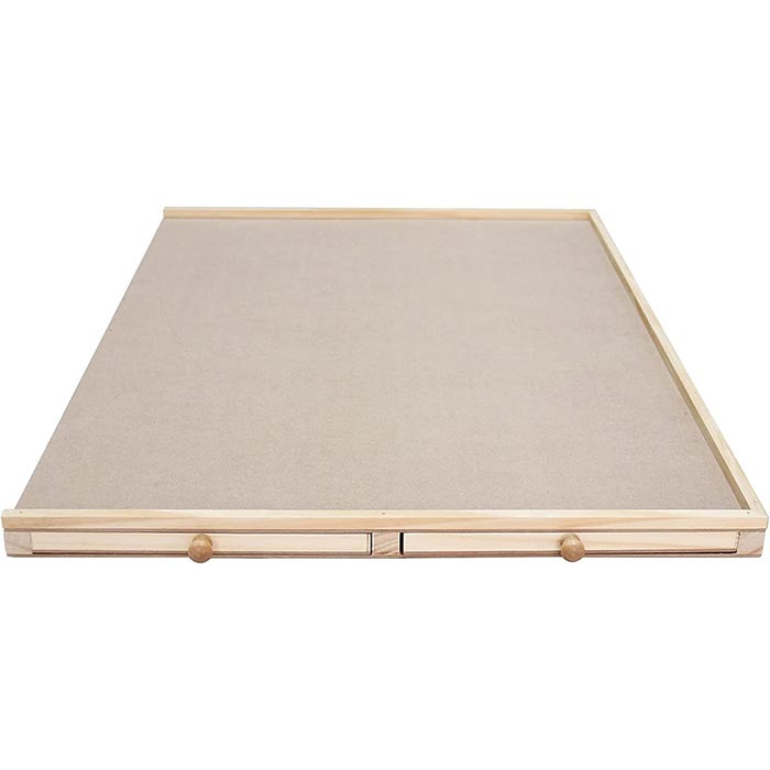 Mind Games Wooden Jigsaw Puzzle Table with Four Sliding Drawers, Holds up to 1500 Pieces