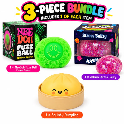 Squishy Bundle (Needoh, Jellium, Squishy Dumpling)